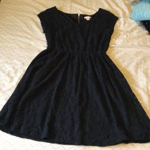 Black lace dress